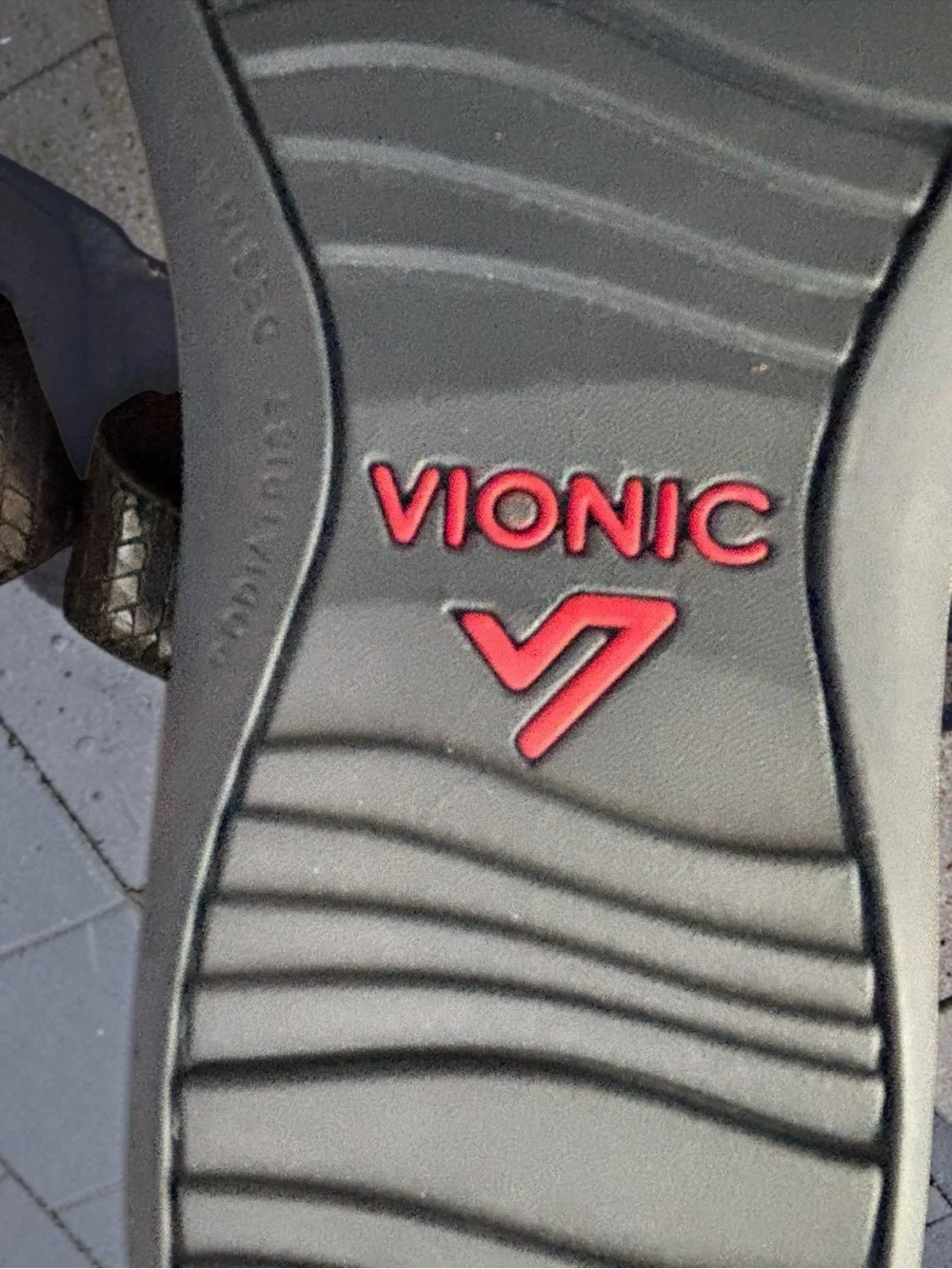 Vionic Ellie Navy Adjustable Wedge Slide Sandals Orthotic Size 9